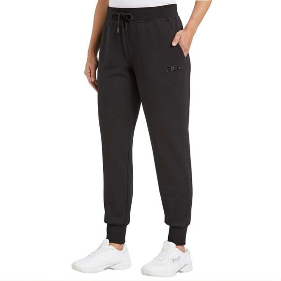 NWT FILA Women's Plus Soft Cotton Blend French Terry Active Pants Joggers - Picture 1 of 6